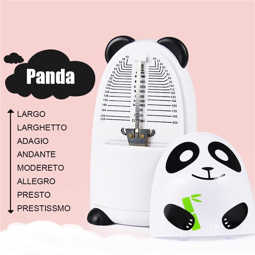 Métronome mécanique, métronome de haute précision de dessin animé, adapté à divers instruments de musique, clic audible et sonnerie, cadeaux pour enfants (Lapin)