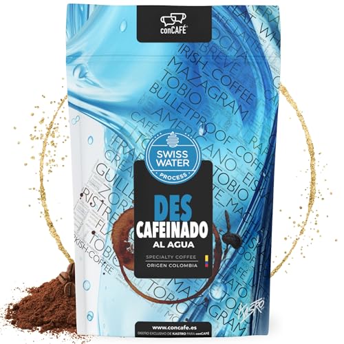conCAFÉ -Café molido Descafeinado al agua sin químicos y certificado