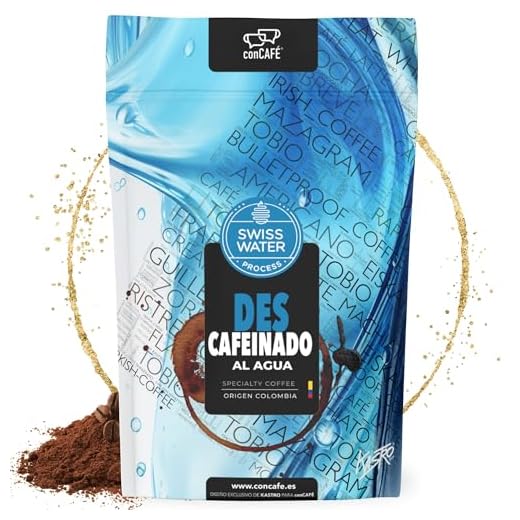 conCAFÉ -Café molido Descafeinado al agua sin químicos y certificado por Swiss Water I café de Especialidad | Origen Colombia | 100% Arábica |Specialty Coffee |Tueste Natural/Artesanal | Paquete 500g