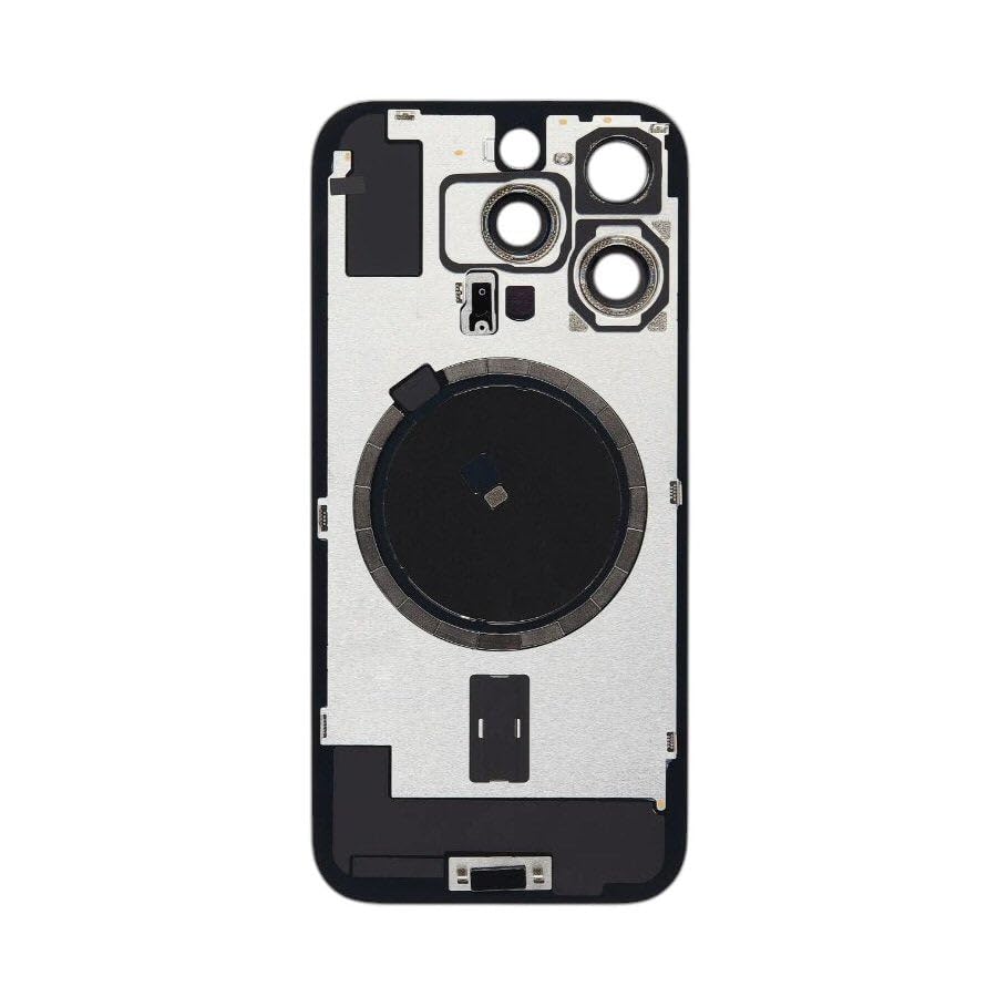 Façade arrière iPhone 16 Pro en verre de remplacement premium titane noir - 2