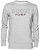 Capzy Bankai Gris Jersey Sudadera Unisexo Hombre Mujer Grey Unisex Jumper