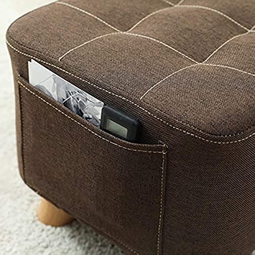 Banc ottoman de rangement coffre en bois massif gain de place