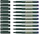 Faber-Castell Finepine 1511-0,4 mm, blau, 10 Stifte