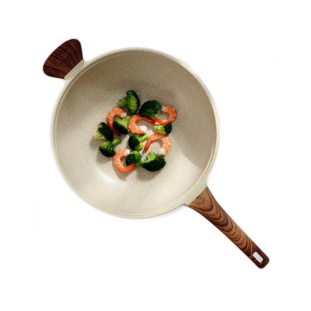Poêle à frire style wok en acier inoxydable pour réussir tous vos plats sautés