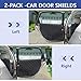 ALLANSING Dog Car Door Protector – Anti-Scratch/Stain-Resistant, Window-Roll-Compatible, No Tint Damage, 2-Pack, Secure Fit for Car/SUV/Truck