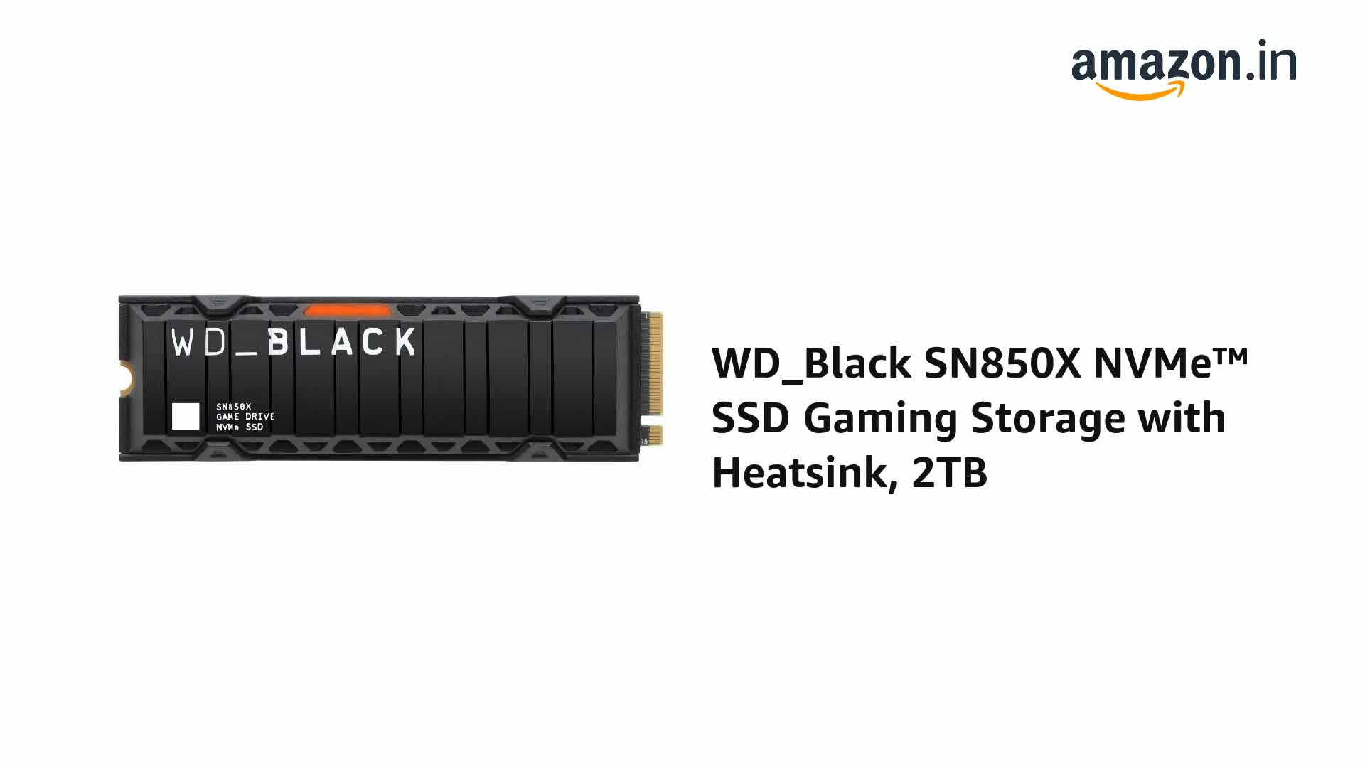 Amazon.in: Buy WD_BLACK Western Digital SN850X with Heatsink NVMe