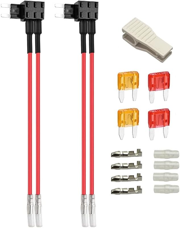 Porta-fusível duplo Add-a-Circuit Gebildet 12 V/24 V para fusível ATM pequeno – 2 unidades
