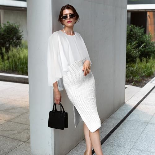 Luwint Chiffon Capelet Shawls and Wraps for Women, Soft Chiffon Cape for Evening Dress Wedding Cape Bolero Flapper Cover Up2