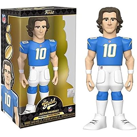 Funko Gold 12" NFL: Chargers - Justin Herbert - Figura De Accion Coleccionable Cover