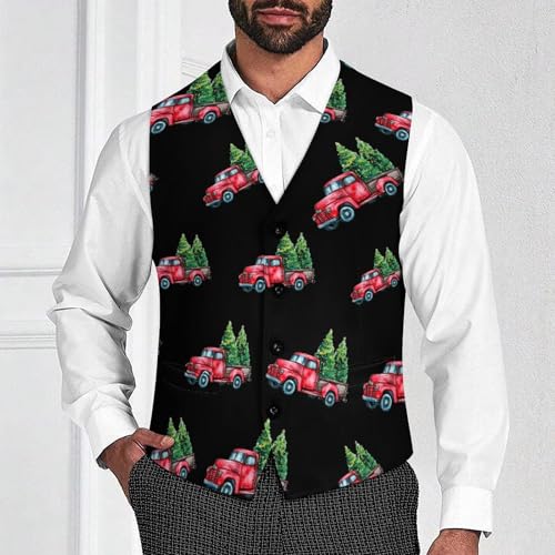 Merry Christmas Novelty Men's Suit Vest Funny Formal Dress Vests Business Waistcoat2