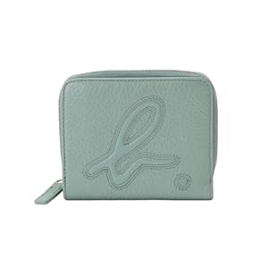 [アニエスベー] agnes b. アニエスベー ボヤージュ レディース フロントロゴ ウォレット 二つ折り 財布 ブルー