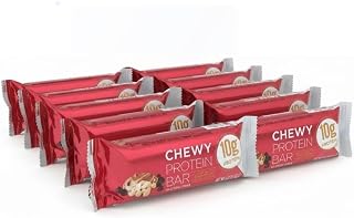 Chewy Protein Bars –10 PACK, 1.41 oz Each, Quality Kirkland, Peanut Butter & Semisweet Chocolate Chip, 10g Protein, Kosher, Gluten Free