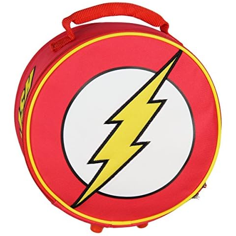 DC Comics Flash Lunch Box Soft Kit Insulated Cooler Circle Bag Cover