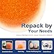 UTIJFOY 430 Gramm Silicagel Beutel, einzeln vakuumierbare Silikat Beutel，wiederaufladbar & zweifarbig anzeigendes Silica Gel, Silikat Trockenmittel zur Feuchtigkeitsregulierung(Orange)