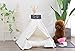 Pet Teepee Dog & Puppy Cat Tents Tipi Bed Portable Houses with Thick Cushion for Pets Up to 15lbs