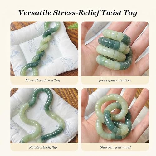 Image of Fidget Bracelet for Women Natural Bodhi Seeds Beaded Anxiety Stress Bracelets Zen Fidget Stretch Bracelets Alleviate Protection Healing Bodhi Jewelry Gifts for Women Men
