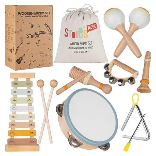 Stoie's Instrumentos Musicales internacionales de Madera para niños pequeños, Instrumentos de percusión, Instrumentos para bebés, Instrumentos Musicales para bebés, Instrumentos Musicales para bebés