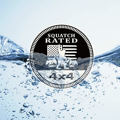 Image of 4 x 4 Badge Rated Car Emblem, Automotive Car Badge Decals Stickers 3D Metal Car Badges Round Emblem Decals Compatible with Jeep Wrangler Vehicles Trucks SUV