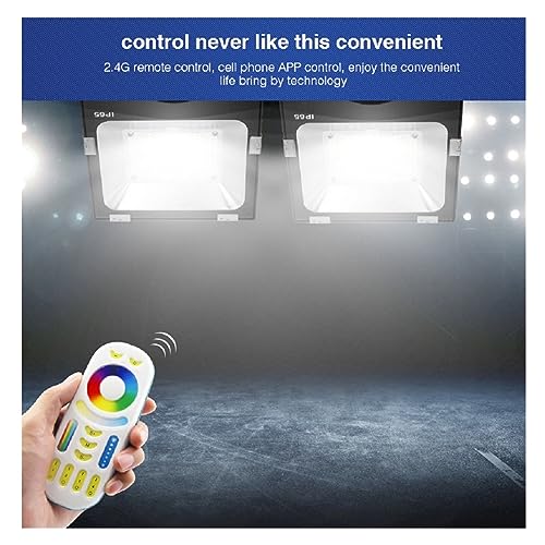 Projecteur LED RGB CCT Étanche Connecté par Application et Commande Vocale