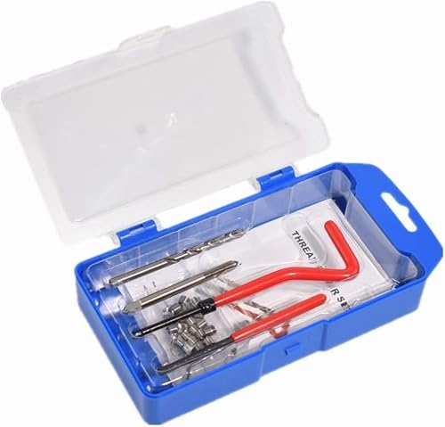 Alltooetools M5 X 0.8mm Thread Repair Tool Kit, Metric Helicoil Kit with HSS Drill Bit, 20PC Wire Thread Inserts