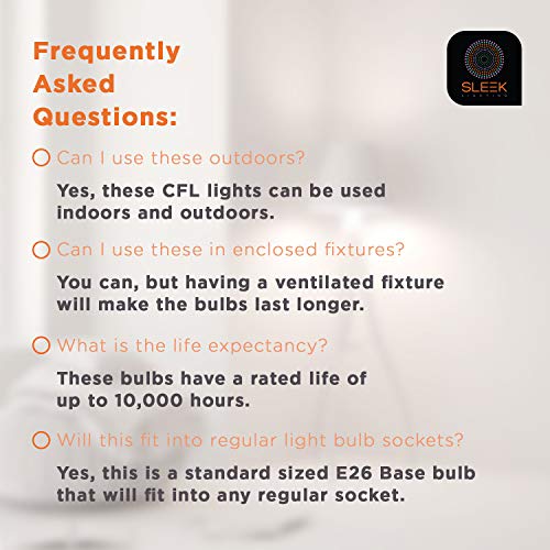 Sleeklighting 16257 E26 Standard Screw Base 23Watt Cfl Light Bulb thumb #3