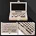 32pcs Gage Block Set, High Accuracy Steel Gauge Measuring Block Set Accuracy, 0.001mm Lathe Gauge Grade 0 Industrial Tools for Calibrating Other Accuracy of Gauge