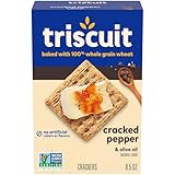 Nabisco Triscuit Cracked Pepper and Olive Oil Crackers, Non-GMO, 8.5 Ounce