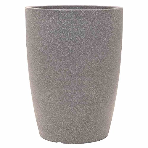 Preisvergleich Produktbild PP-Plastic Blumentopf Verona, Kunststoffbehälter für Pflanzen, Pflanzkübel für Innen- und Außenbereich, in taupe mit Granitoptik, wetterfester Übertopf mit einem Füllvolumen von ca. 52,5 l