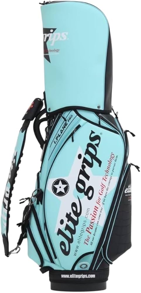 【良品】エリートグリップ ツアーモデル カート式 キャディバッグ ELITE GRIPS エリートグリップ クロコ柄 ツアーモデル キャディ