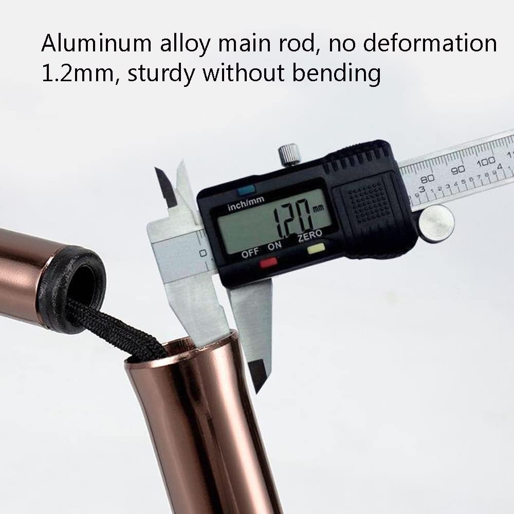 Bastón Plegable Bastón de Aluminio Ligero Muletas telescópicas portátiles para antebrazo con Punta de Goma Antideslizante Ayuda de Movilidad equilibrada (Color: 1 Unidad)