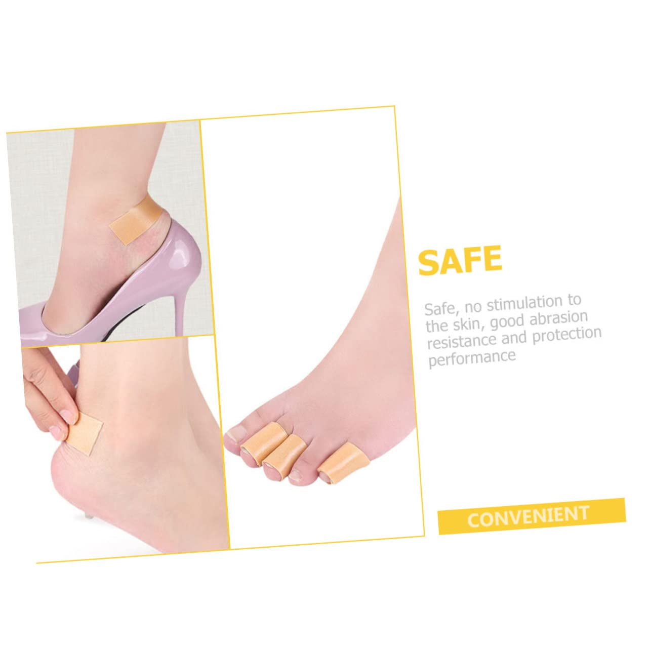 Anneome Rollen Anti-verschleiß-aufkleber Für High Heels Halloween-haarspangen Durchsichtiges Klebeband Klare Ferse Fußpflaster Blasenpolster Moleskin Fersenschutz Zehenbänder Pe-schaum