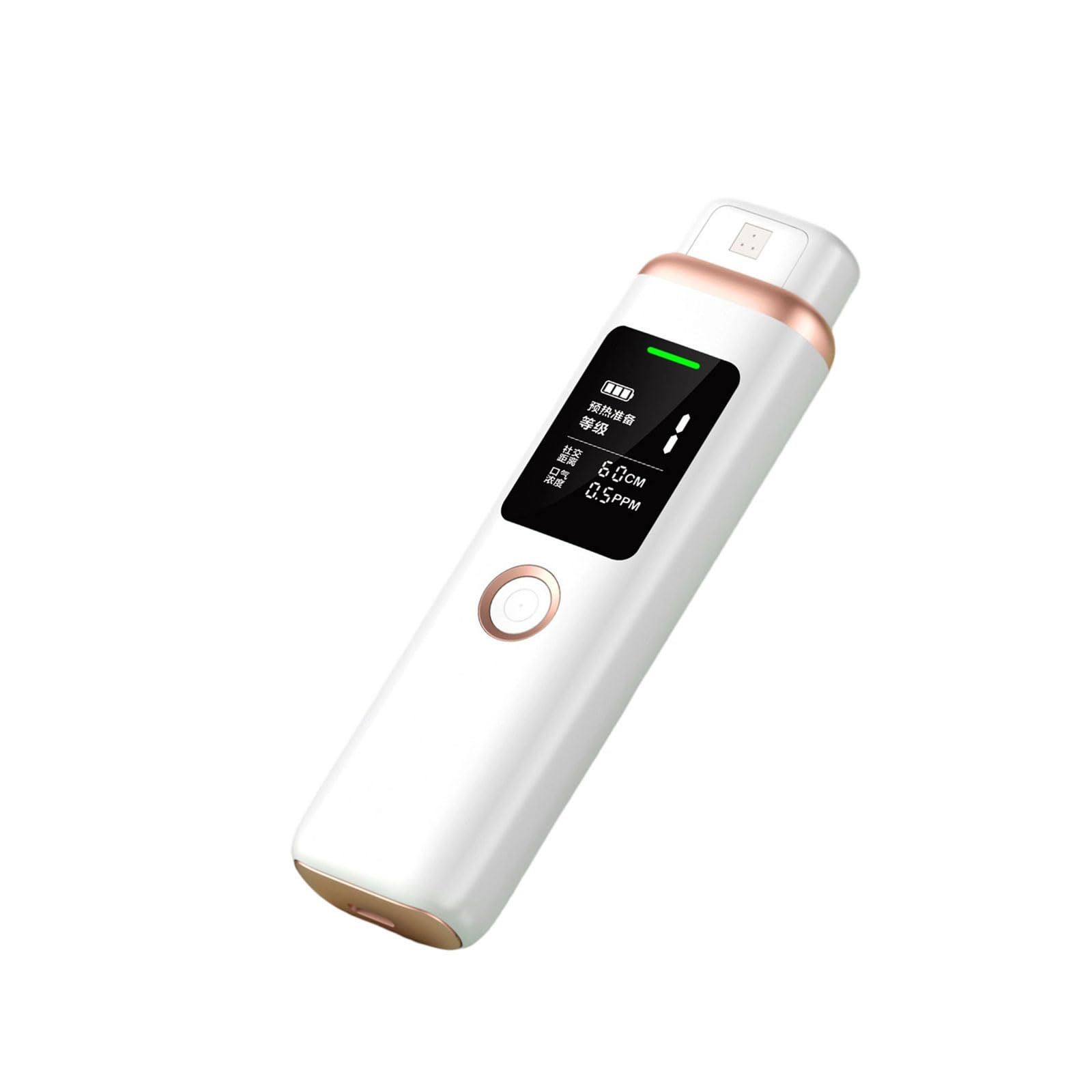 Kaeltsyn White Efficient Breath Detector Featuring Single Touch Control For Accurate Analysis With Quick Charging Capability Breath Detector