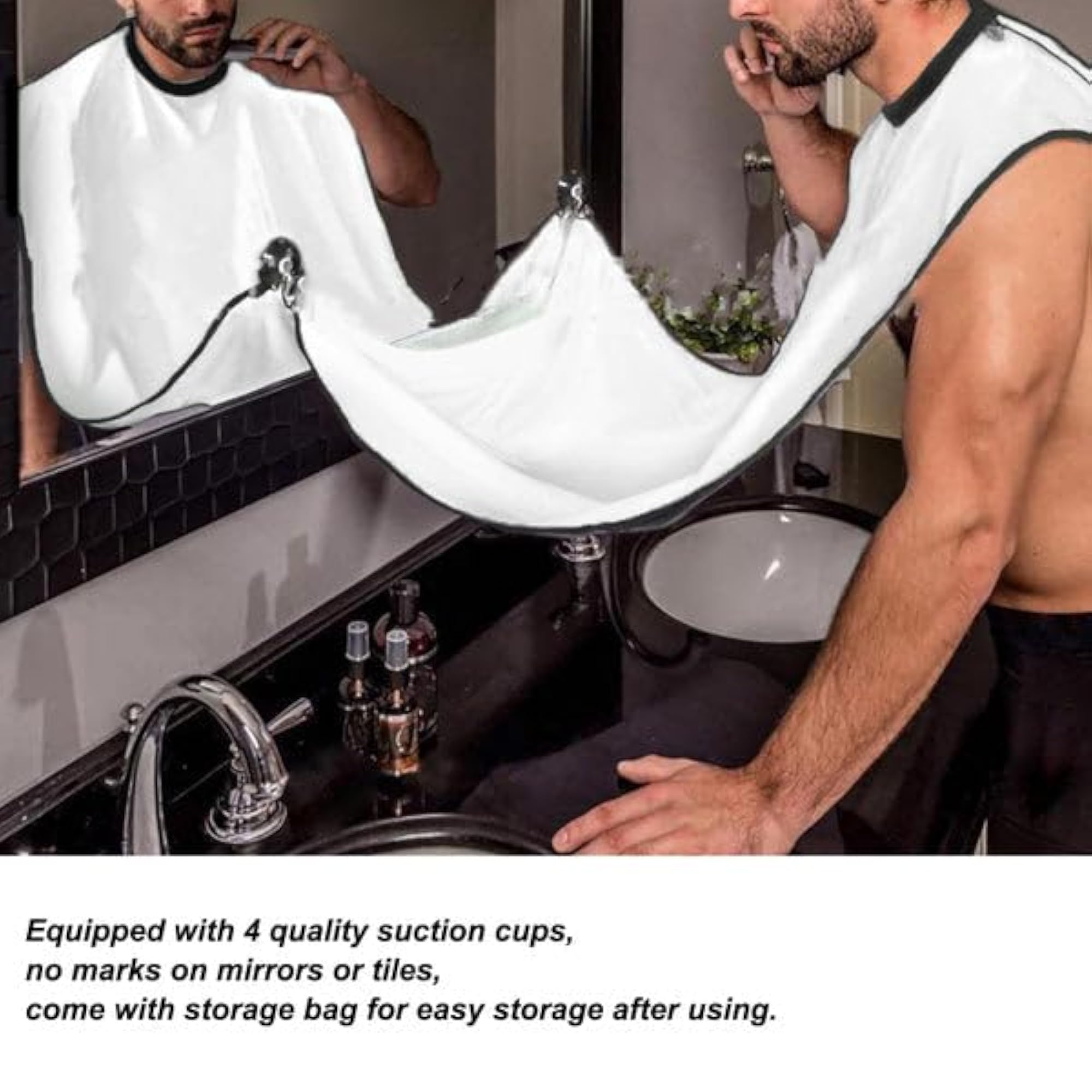 Beard Apron Hair Clippings Catcher for Men