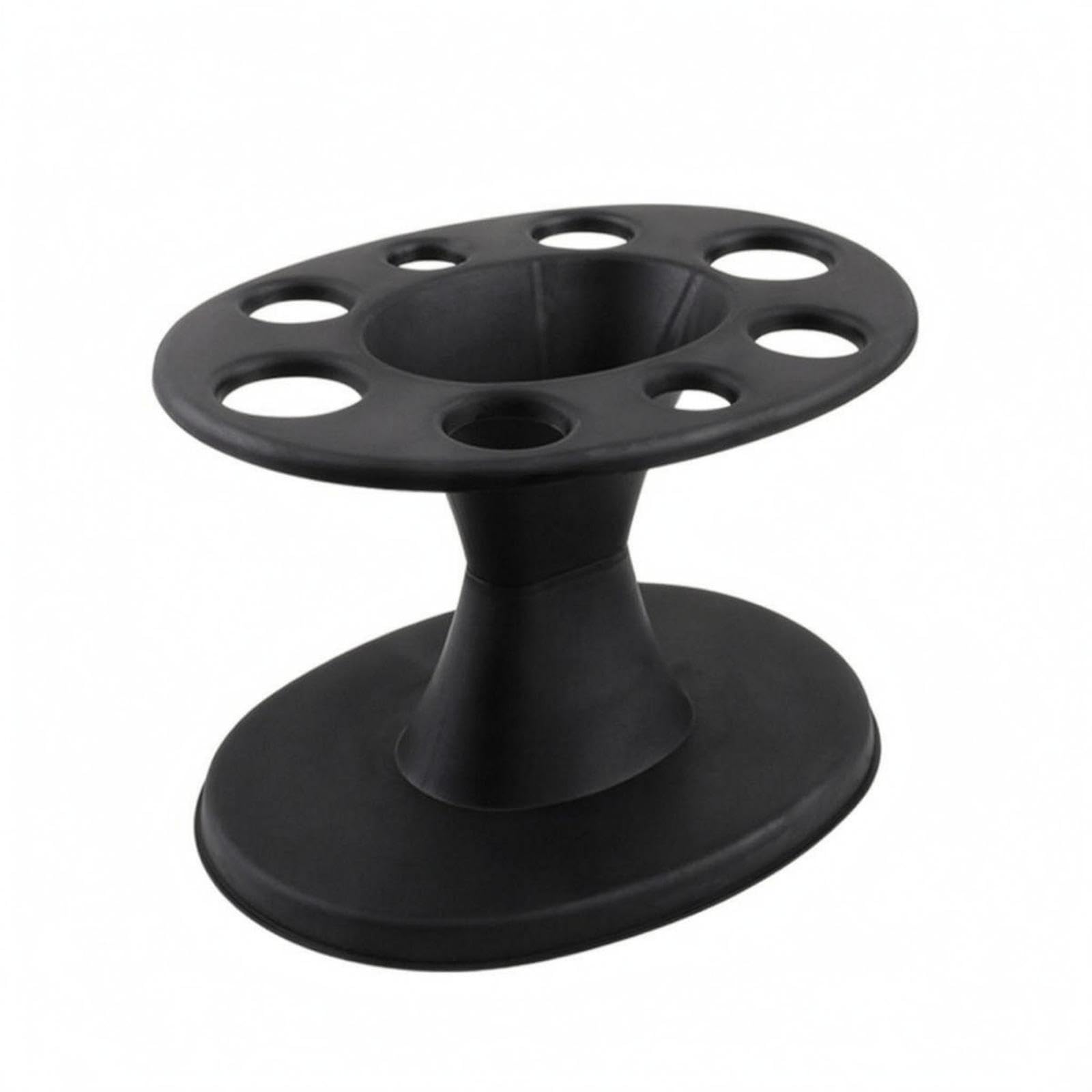 CALANDIS Salon Hair Tool Rack Circular Slots Hairdressing Organizer Pedestal Style Round Tray Tool Holder for Hairdressers-image-10