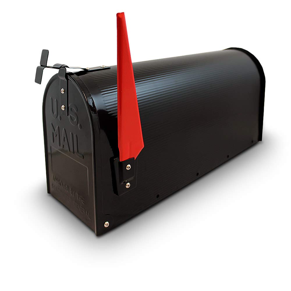 Bituxx US Mailbox Amerikanischer Briefkasten Standbriefkasten Wandbriefkasten Letterbox Schwarz