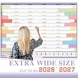 VEYLIN 2026 Wall Planner Academic Calendar 2026 Wall Calendar Yearly Wall Planner 2026 With Stickers A1 Large 85cm X 58cm - Image 4