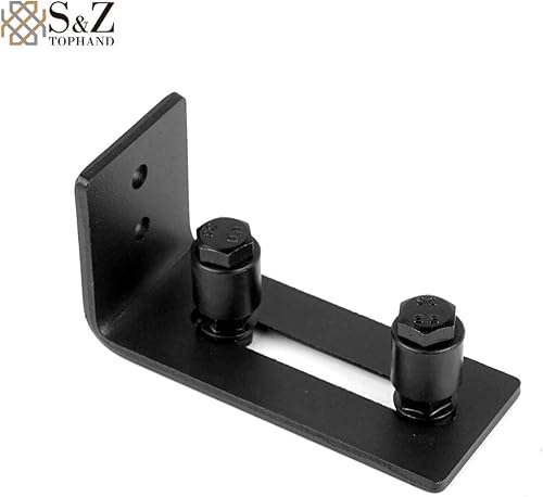 Vista 17 de S&Z tophand® Puerta de granero marrón de 20 pulgadas x 84 pulgadas con kit de herramientas corredizas de 5 pies, marco de acero inoxidable de 20 a