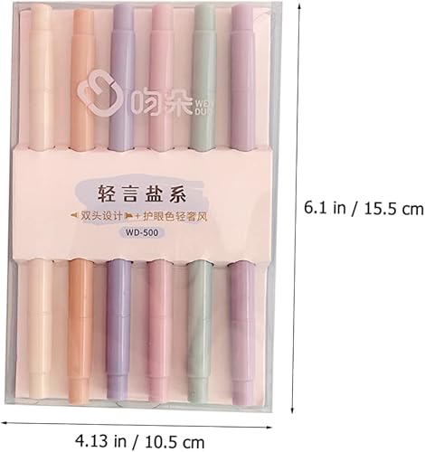 Miniatura 2 de Marcadores resaltadores multifuncionales, paquete de 12 unidades, marcadores de libro, bolígrafos de notas, arte de oficina