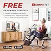 Sunny Health & Fitness Smart Recumbent Bike, Full-Body Home Training with Arm/Leg Exercisers, Elliptical Cross Trainer with Exclusive SunnyFit App and Bluetooth Connectivity, Recumbent Elliptical