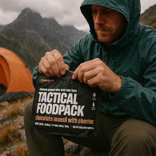 Muesli con Chocolate y Cerezas 125g – Tactical Foodpack – Desayuno Liofilizado Natural – Comida Outdoor, Camping, Supervivencia y Emergencia – 468 kcal - Image 4