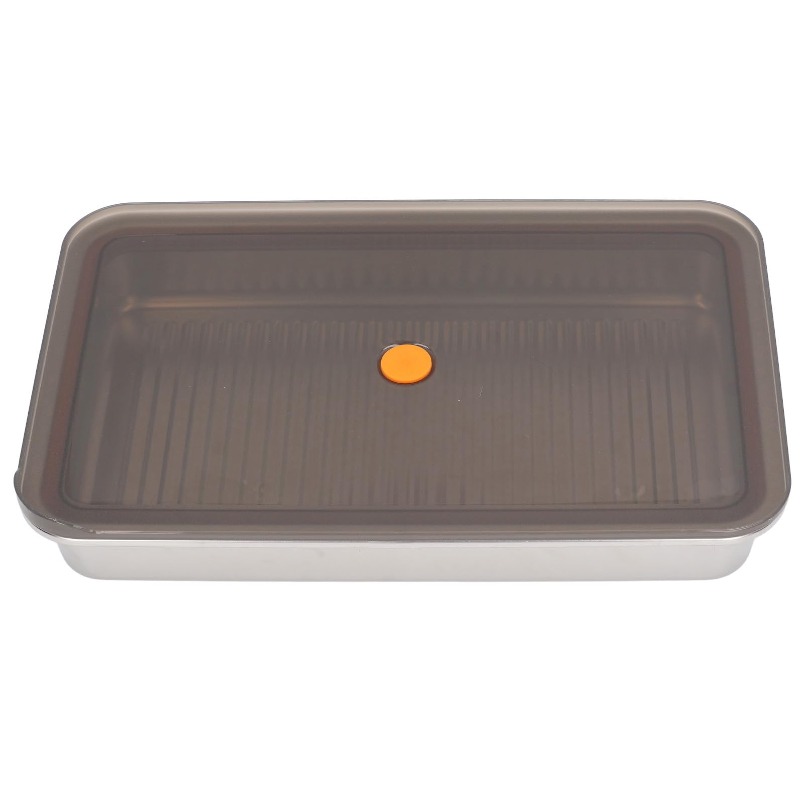 Fdit Contenitore per Ravioli in Acciaio Inox con Coperchio, Contenitore per