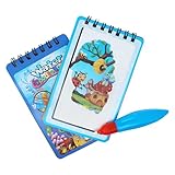 【Kit completo】Nuestro pack está formado por 2 libros de diferentes temáticas, relacionados con los animales terrestres y marinos. ¡Incluye un pincel mágico para poder colorear los dibujos!