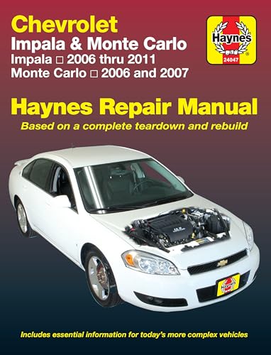 Chevrolet Impala (06-11) & Monte Carlo (06-07) Haynes Repair Manual