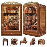 Kit Book Nook per Adulti: LUMYCE Casa in Miniature DIY House 3D Puzzle con Luci LED per Decorare Librerie - Modellismo Creativo per Adulti per Book Lovers