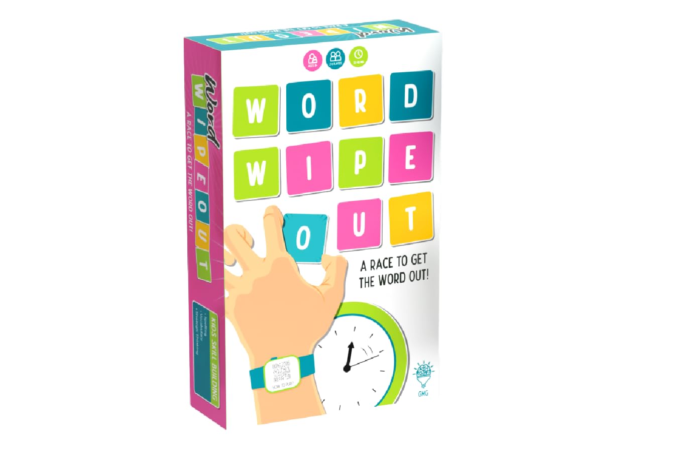 Word Wipeout: Easy to Learn Family Games for 2 to 6 Players | Fast-Paced Spelling Word Game for Family Game Nights | Fun Game for Adults & Kids 8