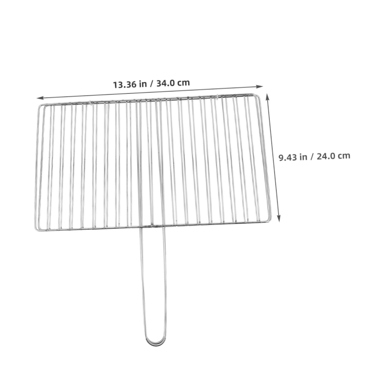 GALPADA Grill Rack with Handle Fr Outdoor Grilling Basket Camping Grill Rack Stainless Steel Grilling Basket for Fish Meat and Vegetables (Vertical Style)