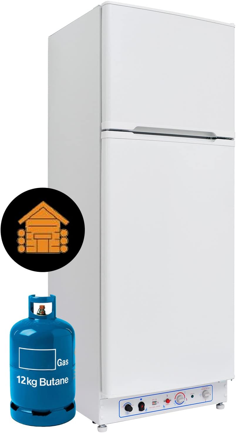 Smad Propane Refrigerator 110V/Propane Fridge Up Freezer 9.