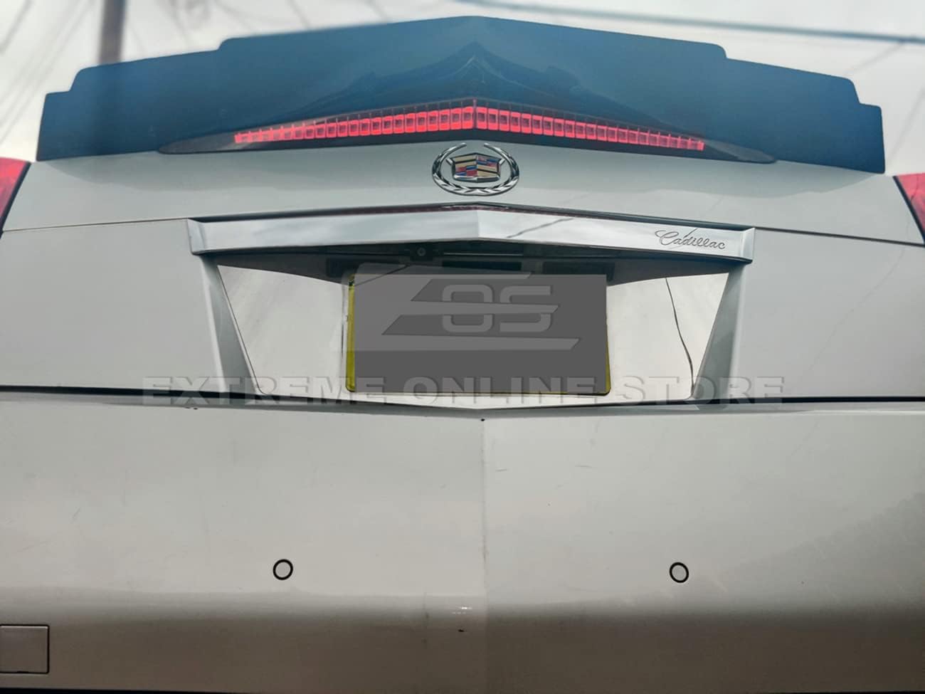 Replacement for 2009-2015 Cadillac CTS Coupe Models | Performance Boomerang Style Rear Trunk Lid Wing Spoiler Wickerbill Insert (ABS Plastic - Matte Black)