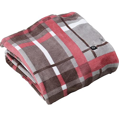 チェック柄の電気ブランケット