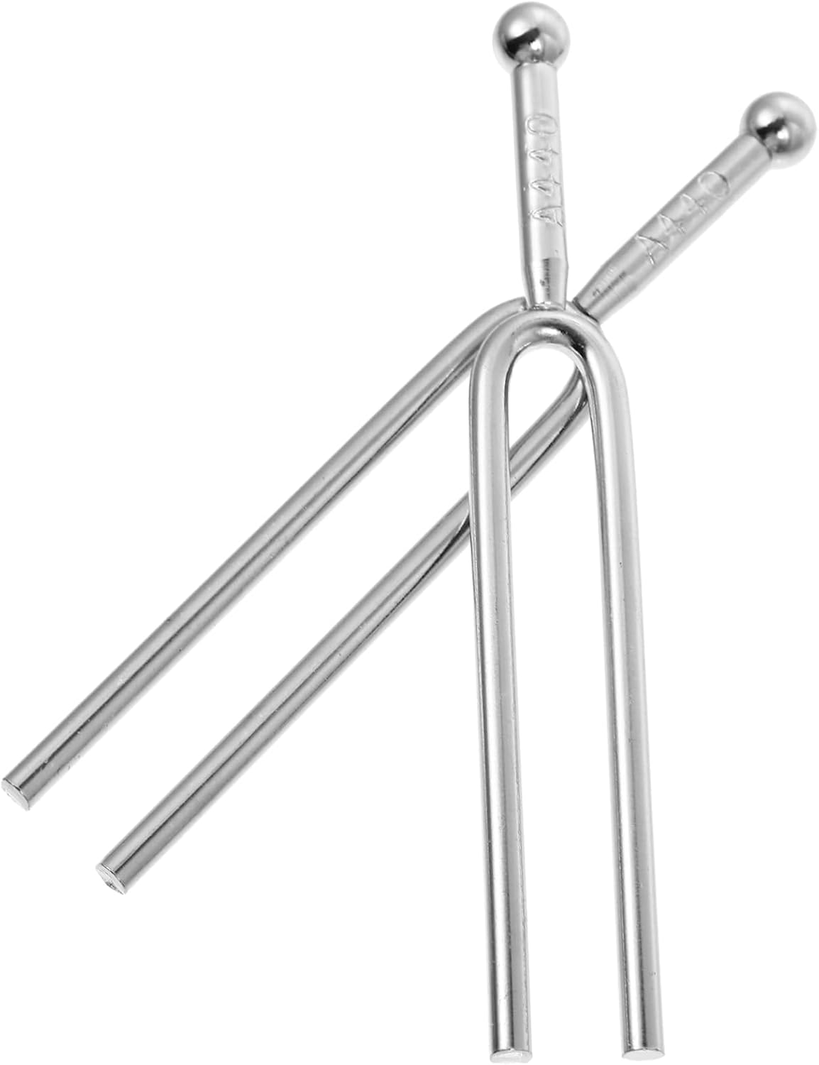 Mikinona 2Pcs Standard a Silver Tuning Forks for Guitar Professional Music Instrument Tune Forks Durable Tone for Musicians for Performance and Practice